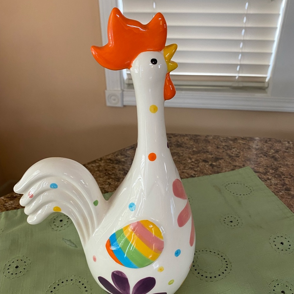 Ceramic chicken/rooster - Picture 9 of 12